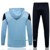 Chaqueta De Entrenamiento Con Capucha Manchester City 2022-23 Azul Claro - Hombre